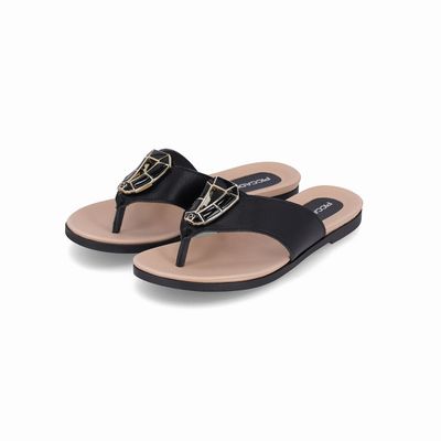 Imagen 2 del producto Sandalia Mujer Negro/Dorado Mari Piccadilly