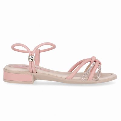 Sandalia Mujer Rosado/Strass Taila Piccadilly