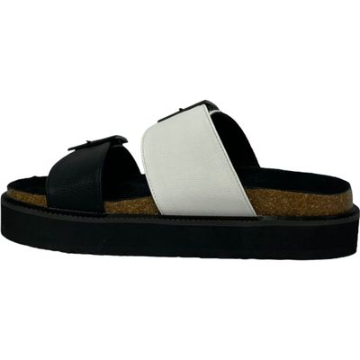 Imagen 2 del producto Sandalia Mujer Blanco/Negro London Detogni