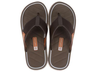 Sandalia Hombre Blanco/Marrón Malaga Cartago