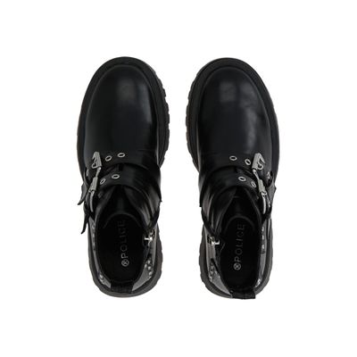 Imagen 2 del producto Botin Mujer Negro Snake/Hebilla Police