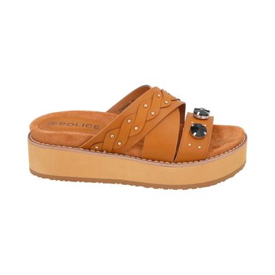Imagen 1 del producto Sandalia Mujer Camel Plataforma Baltik Police