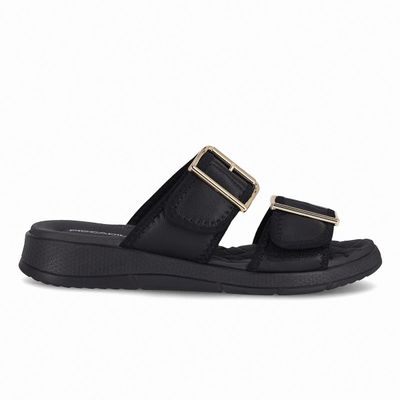 Sandalia Mujer Negro Espolón 601 Piccadilly