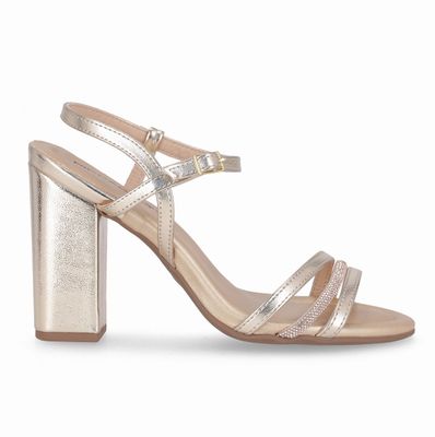 Sandalia Mujer Dorado/Strass Rafa Piccadilly