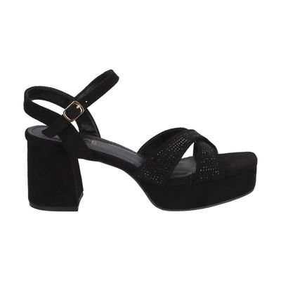 Sandalia Mujer Negro/Strass Noa Police