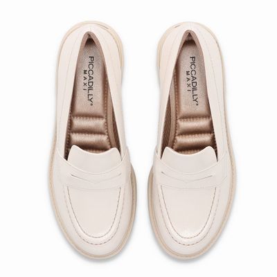 Imagen 2 del producto Mocasín Mujer Crema/Charol Gisa Piccadilly