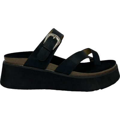 Sandalia Mujer Negro Rosario Detogni