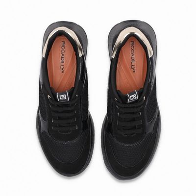 Imagen 2 del producto Zapatilla Mujer Negro/Dorado Fascitis Anabela Piccadilly