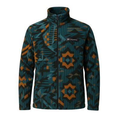 Polerón Columbia Rayas Verde/Naranja talla L