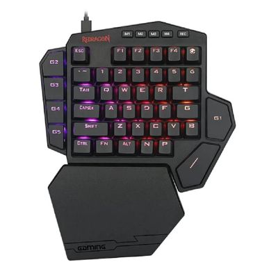 Teclado de una mano Redragon Diti Gaming RGB Blue Switch