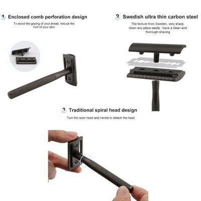 Imagen 2 del producto MAQUINA DE AFEITAR TRADICIONAL BAILI GRIS PLOMO