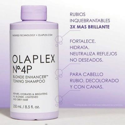 Imagen 2 del producto SHAMPOO MATIZADOR OLAPLEX N.4P BLONDE ENHACER TONNING