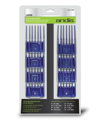 SET DE PEINES DE ALZADA X8 LARGE ANDIS