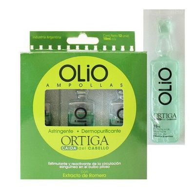 Imagen 2 del producto CAJA AMPOLLA ORTIGA OLIO (CONTROL CAIDA) 12 UNIDADES