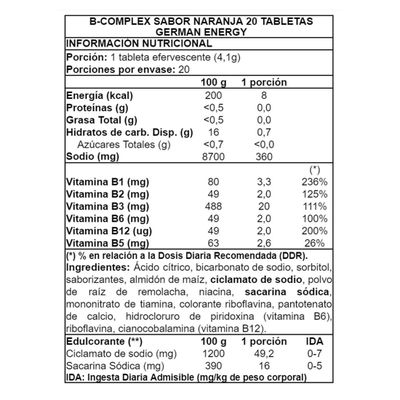 Imagen 2 del producto Caja 12u B-Complex 20 tabs - GermanEnergy