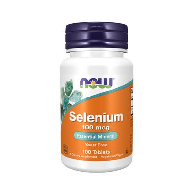 Selenium 100 mcg 100 tabs - Now Foods