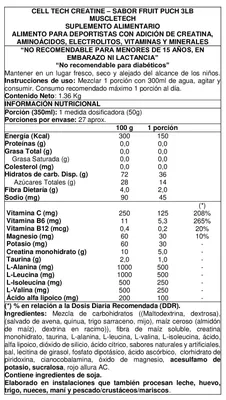Imagen 2 del producto Celltech 3lbs - Muscletech Fruit Punch