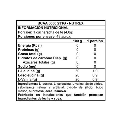 Imagen 2 del producto Bcaa 6000 30 svs - Nutrex Green Apple