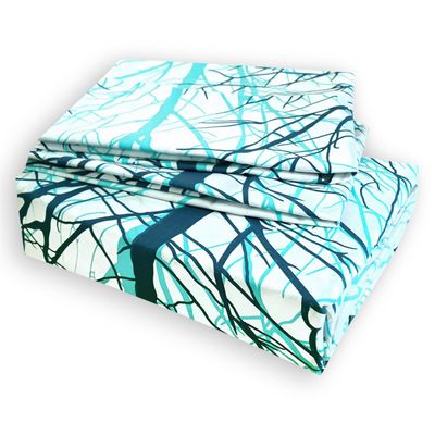 Imagen 2 del producto Juego de Sabanas T144 King Forest Petroleo