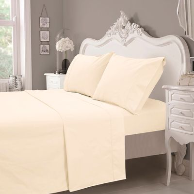 Imagen 2 del producto Juego de Sabanas T200 Lisa Beige 2 Pzas