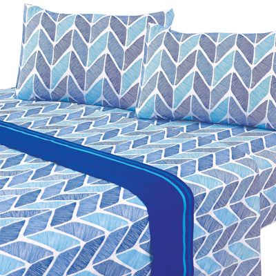 Juegos de Sabanas T144 King Indianapolis Blue