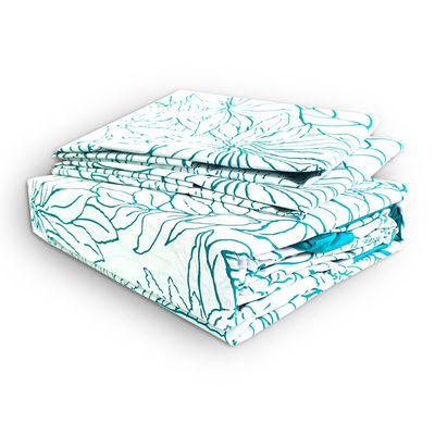 Imagen 2 del producto Juego de Sabanas T144 2 Plazas Borneo Turquesa