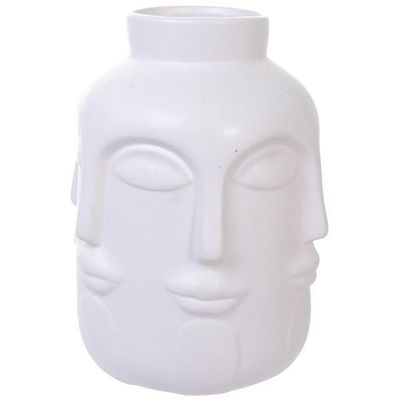 Jarrón Decorativo Fez White Mediano