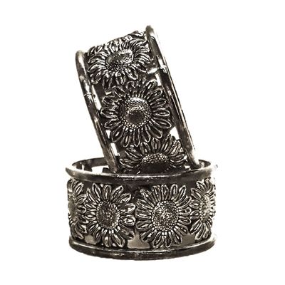 Imagen 2 del producto Jgo Servilletero Decorativo Brazaletes Silver 4Pzs