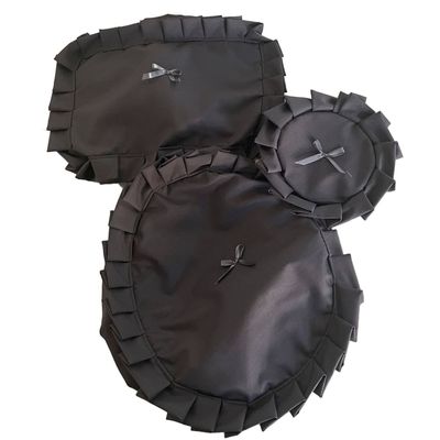 Imagen 2 del producto Juego Cortina Recogida para Baño Lisa Grafito