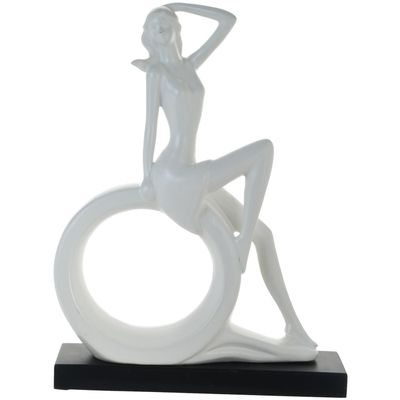 Imagen 1 del producto Figura Decorativa Dama Venecia Blanca