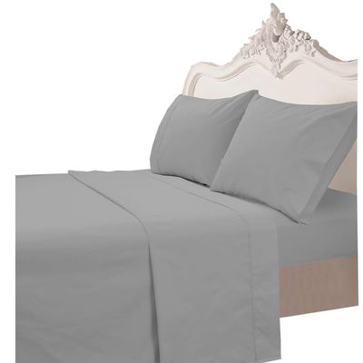 Imagen 1 del producto Juego de Sabanas T200 Lisa Gris King