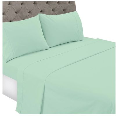 Juego de Sabanas T144 Lisa Esmeralda 1,5 Pzas