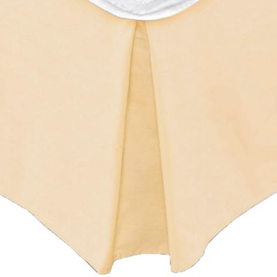 Faldón 144 hilos Clásico Liso King Beige