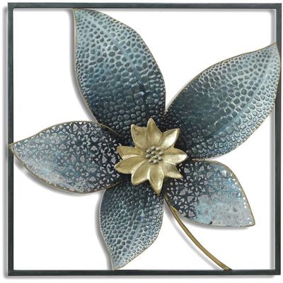 Placa Mural Marco Decorativa Poinsetia