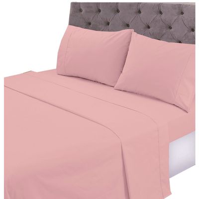 Imagen 1 del producto Juego de Sabanas T144 Lisa Palo Rosa Superking