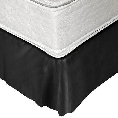 Faldón 144 hilos Clásico Liso 1,5 Plazas Negro