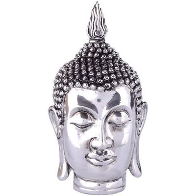 Figura Decorativa Buda Cabeza Jodhpur Silver
