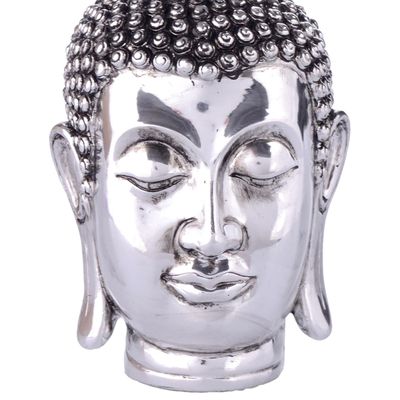 Imagen 2 del producto Figura Decorativa Buda Cabeza Jodhpur Silver