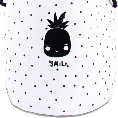 Imagen 2 del producto Cesta Decorativa Para Ropa Piña Smile