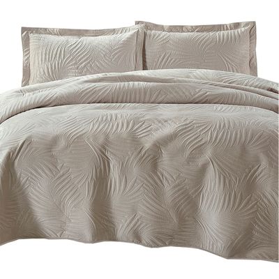 Quilt Liso Velvet Ibiza Crudo King