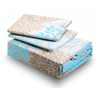 Imagen 2 del producto Juego de Sabanas T144 2 Plazas Coral Turquesa