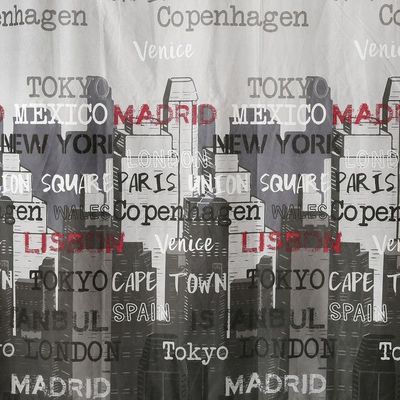 Imagen 2 del producto Cortina para Baño Diseño Capitals con Forro