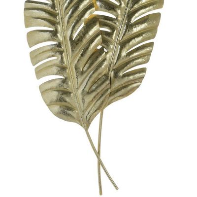 Imagen 2 del producto Placa Mural Decorativa Hoja Musa Doble Gold