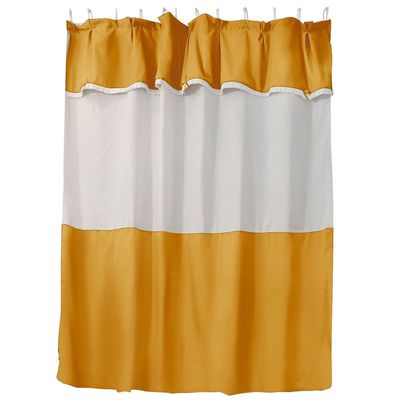 Juego de Cortina para Baño 6 Piezas Mostaza