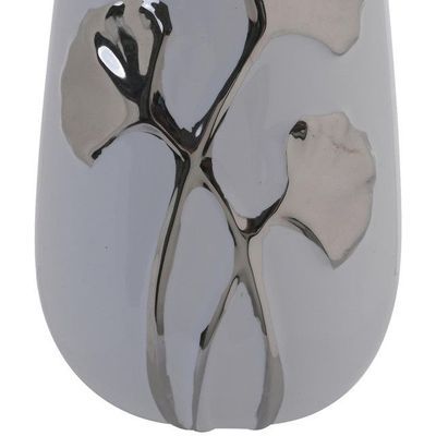 Imagen 2 del producto Portavela Decorativo Gingko Silver Mediano