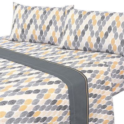 Juego de Sabanas T144 King Sidney Grafito