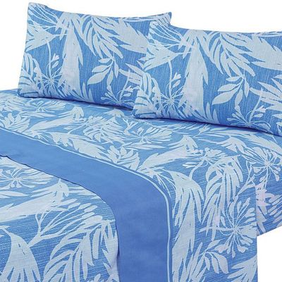 Juegos de Sabanas T144 King Botanica Blue
