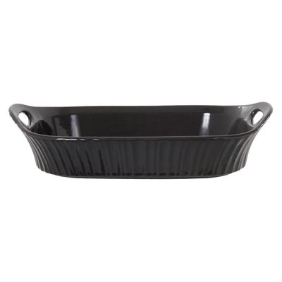 Fuente Decorativa Porcelana Canasta Negra