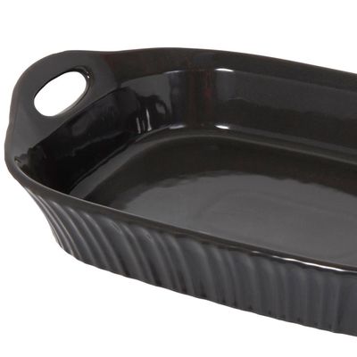 Imagen 2 del producto Fuente Decorativa Porcelana Canasta Negra