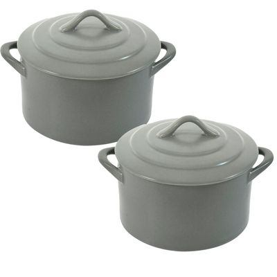 Set 2 Cacerolas para Horno con Tapa Bari